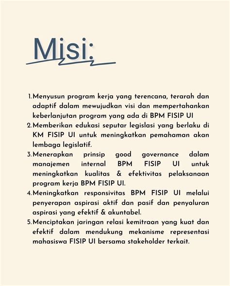 Visi Misi Dan Filosofi Logo Bpm Fisip Ui 2021 Dpm Fisip Ui