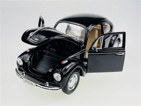 Welly Vw Volkswagen Beetle Czarny 1 24 Samochód Nowy Metalowy Model