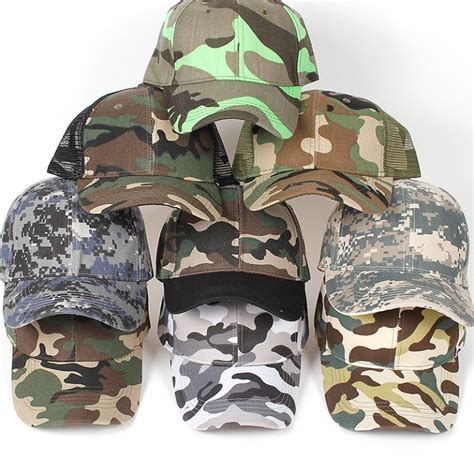 New Camo Baseball Cap Men Tactical Caps Camouflage Snapback Hat For Men ...