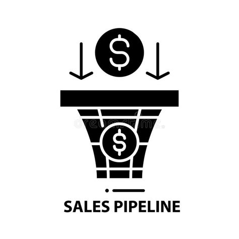 Sales Pipeline Line Icon, Outline Symbol, Vector Illustration, Concept ...