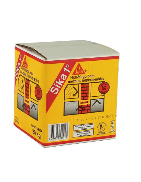 Sika 1 Hidrofugo Caja 20 Lts Sika