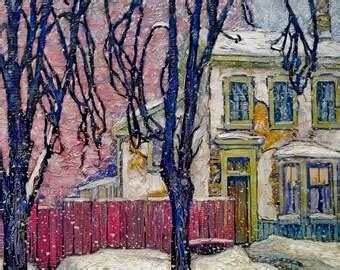 Lawren Harris Trees In The North Group Of Seven Giclee Etsy