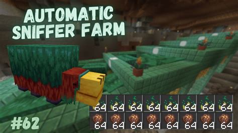 Automatic Sniffer Seed Cyan Dye Farm Minecraft Let S Play