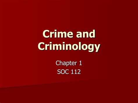 Ppt Crime And Criminology Powerpoint Presentation Free Download Id