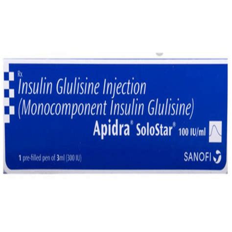 General Medicines Apidra Solostar 100Iu Ml Insulin Injection At Best