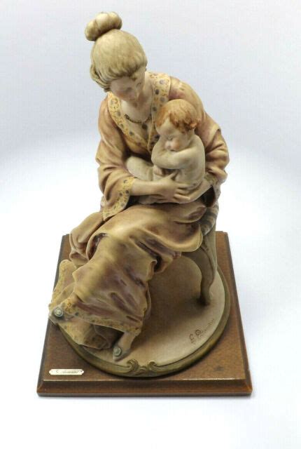 Giuseppe Armani Woman Seated Holding Child Baby Florence 1983 12 Ebay