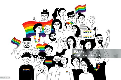 Pride Parade Stock Illustration Download Image Now Lgbtqia Rights