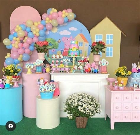 Peppa Pig Birthday Decorations Peppa Pig Birthday Party Baby Party