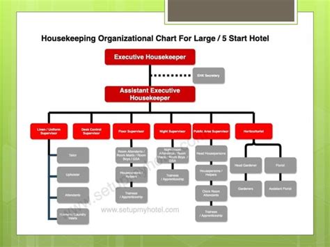 Housekeeping Organizational Chart Pptx