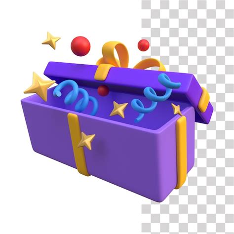 Premium PSD Gift Box 3d Icon