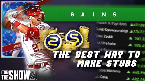 How To Make TONS Of Stubs In MLB The Show 21 BEST And FASTEST Stub