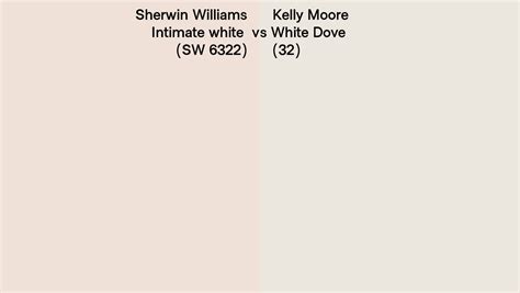 Sherwin Williams Intimate White Sw 6322 Vs Kelly Moore White Dove 32 Side By Side Comparison