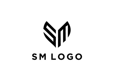 premium vector sm logo design vector illustration