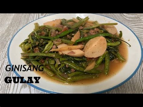 How To Cook Ginisang Gabi Sitaw At Kangkong Mix My Own Version Youtube