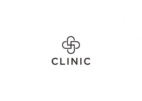 Premium Vector | Clinic logo design vector illustration