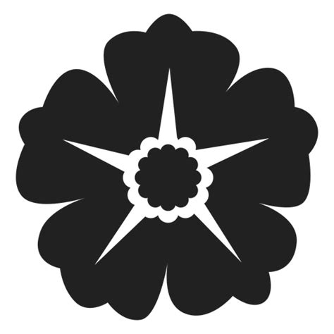 Diseño Png Y Svg De Icono De Flor Rosa Salvaje Para Camisetas