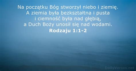 Wersety Biblijne O Stworzeniu Dailyverses Net