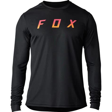 Fox Mtb Jersey Long Sleeve Ranger Dose Black Maciag Offroad