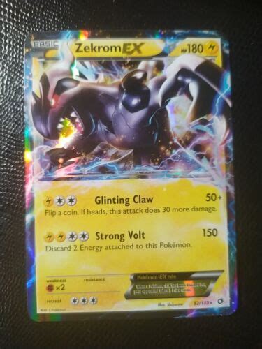 Zekrom EX 52 113 Legendary Treasures Ultra Rare Holo Pokemon TCG