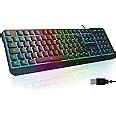 KLIM Chroma Clavier Gamer AZERTY FR Nouveauté 2024 Silencieux USB