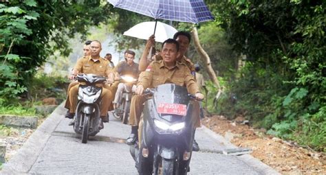 Gubernur Ansar Ahmad Gesa Pengerjaan Proyek Jalan Di Senggaran Dan