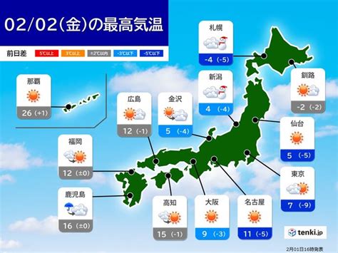 明日は真冬に逆戻り 週明けは南岸低気圧で冷たい雨や雪気象予報士 石榑 亜紀子 2024年02月01日 日本気象協会 Tenkijp