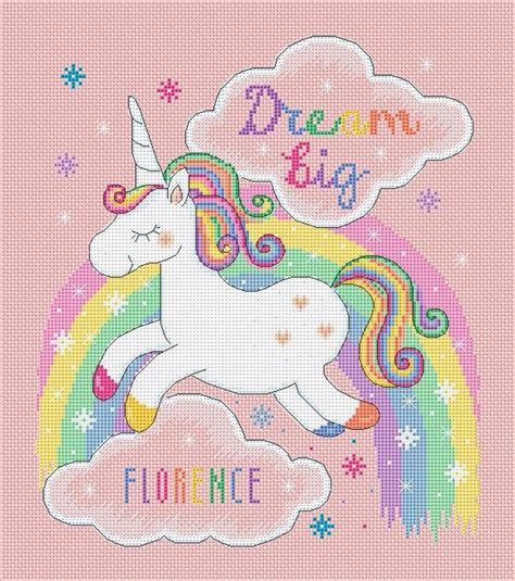 Unicorn Rainbow Sampler Pdf Cross Stitch Pattern Lucie Heaton Etsy In