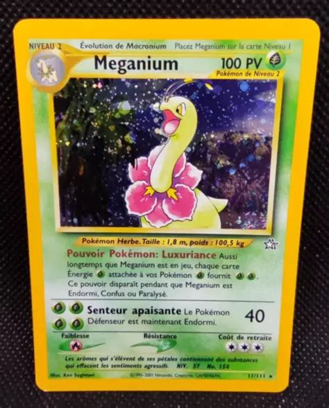 CARTE POKEMON MEGANIUM Holo Neo Genesis 11 111 Wizards FR EUR 104