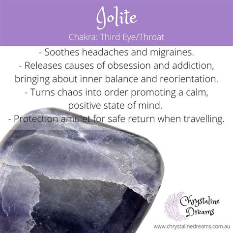 Iolite Meaning And Properties Crystal Healing Stones Iolite Crystal