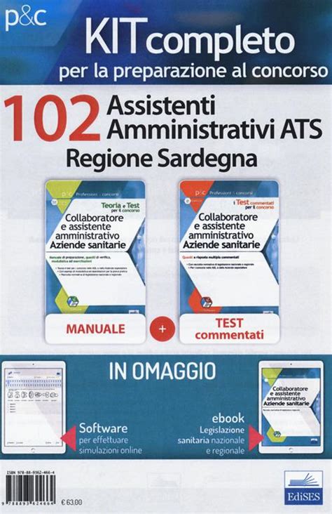 Kit Concorso 102 Assistenti Amministrativi ATS Regione Sardegna