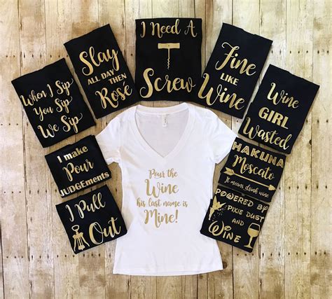 Bachelorette Party Shirts Bridal Party Shirts Bridesmaid T Wine Lover Shirt Bridesmaid