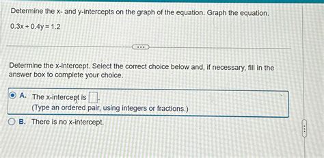 Solved Determine the x-and y-intercepts on the graph of the | Chegg.com