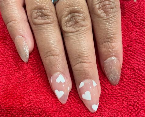 Classy Nude Gold Cat Eye Heart Detail Nails Press On Nails Press Ons Custom Fit Handmade Read