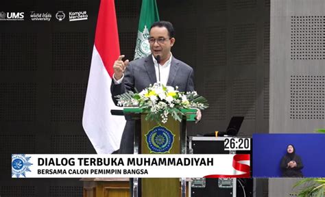 Dialog Terbuka 1 Muhammadiyah Uji Gagasan Anies Baswedan Muhaimin