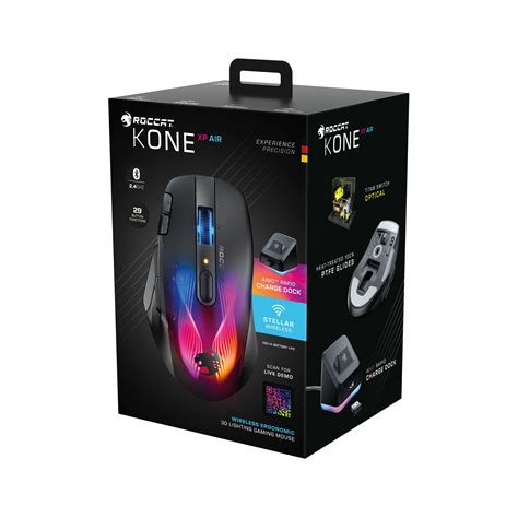 Best Buy Roccat Kone Xp Air Wireless Optical Gaming Mouse With