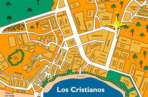 Los Cristianos Bus Station Map