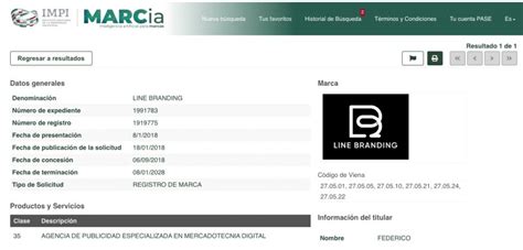 Registro De Marca En Impi M Xico Line Branding