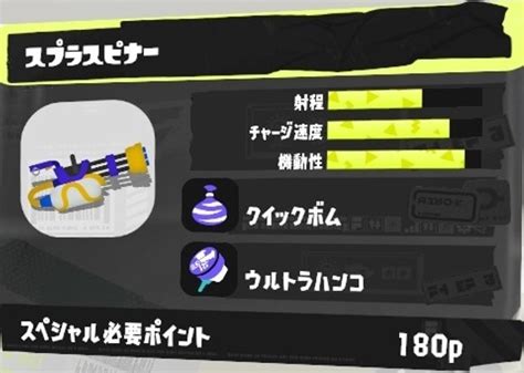 【スプラトゥーン3】スプラスピナーのおすすめギアと立ち回り【スプラ3】 アルテマ