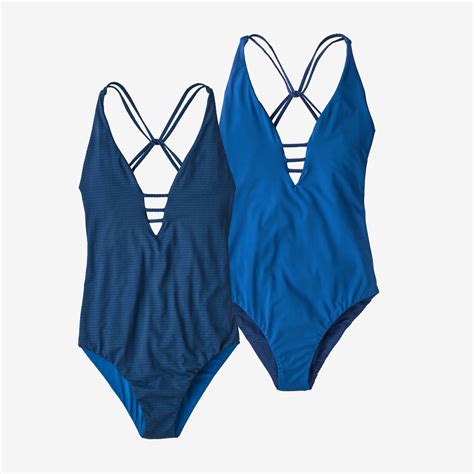 Patagonia Womens Reversible Extended Break One Piece Swimsuit