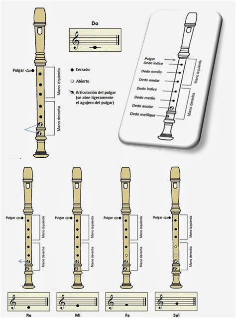 Musikahp Gu A Para La Digitaci N De Notas Sobre La Flauta Dulce