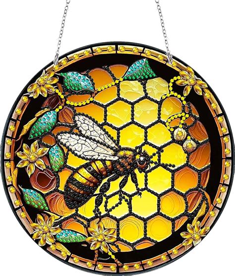 Amazon LUSandy DIY 5D Bee Diamond Painting Kits Hanging Sign Wall