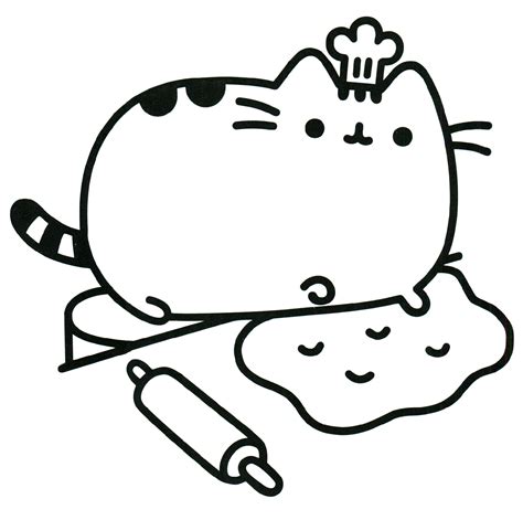 Pusheen Cat Coloring Book Pages