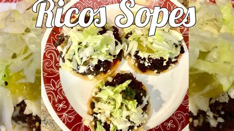 🇲🇽como Hacer Sopes Receta Fácil Comida Mexicana Youtube