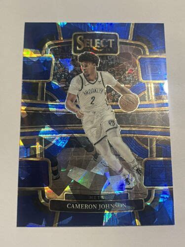 2023 24 Panini Select Cameron Johnson Concourse Blue Cracked Ice Prizm