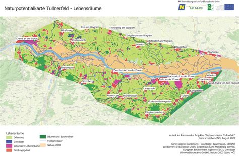 Potentialkarten Netzwerk Natur Tullnerfeld