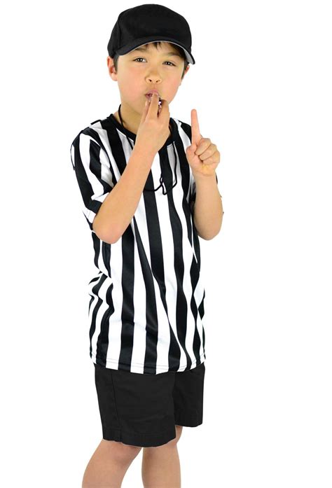 Mato And Hash Childrens Referee Shirt Ref Costume Toddlers Kids Teens