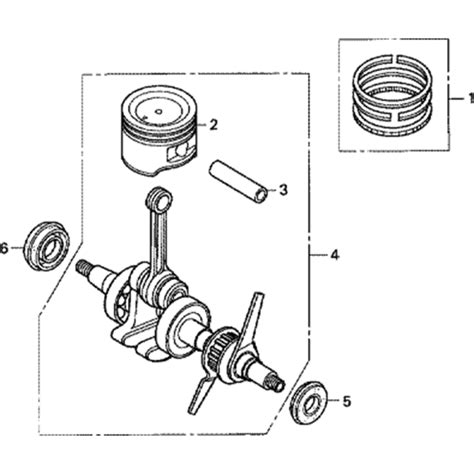 Crankshaft And Piston Assembly For Honda GX35 GCACM Engines L S