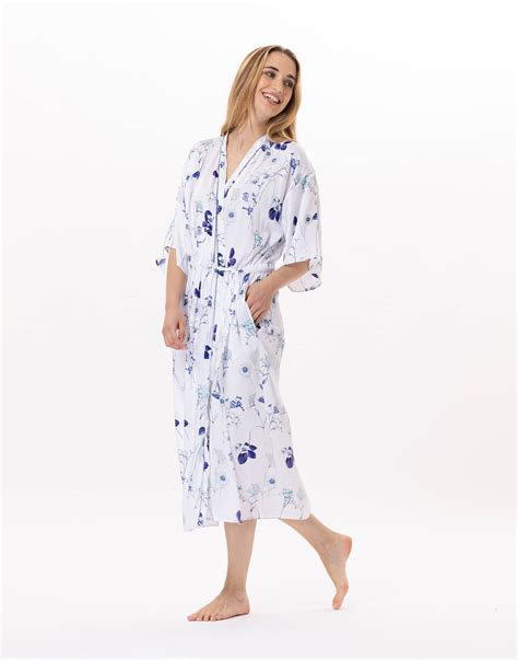 Kimono En Viscose Valensole Multico Lingerie Le Chat