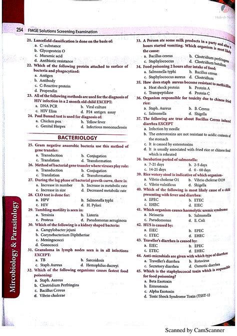 SOLUTION Microbiology Parasitology Mcq Studypool