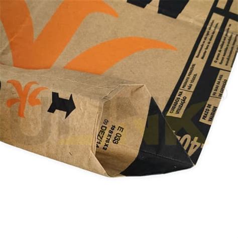 Custom 50kg Kraft Paper Valve Cement Bag Large 3 Layer Kraft Paper Sack